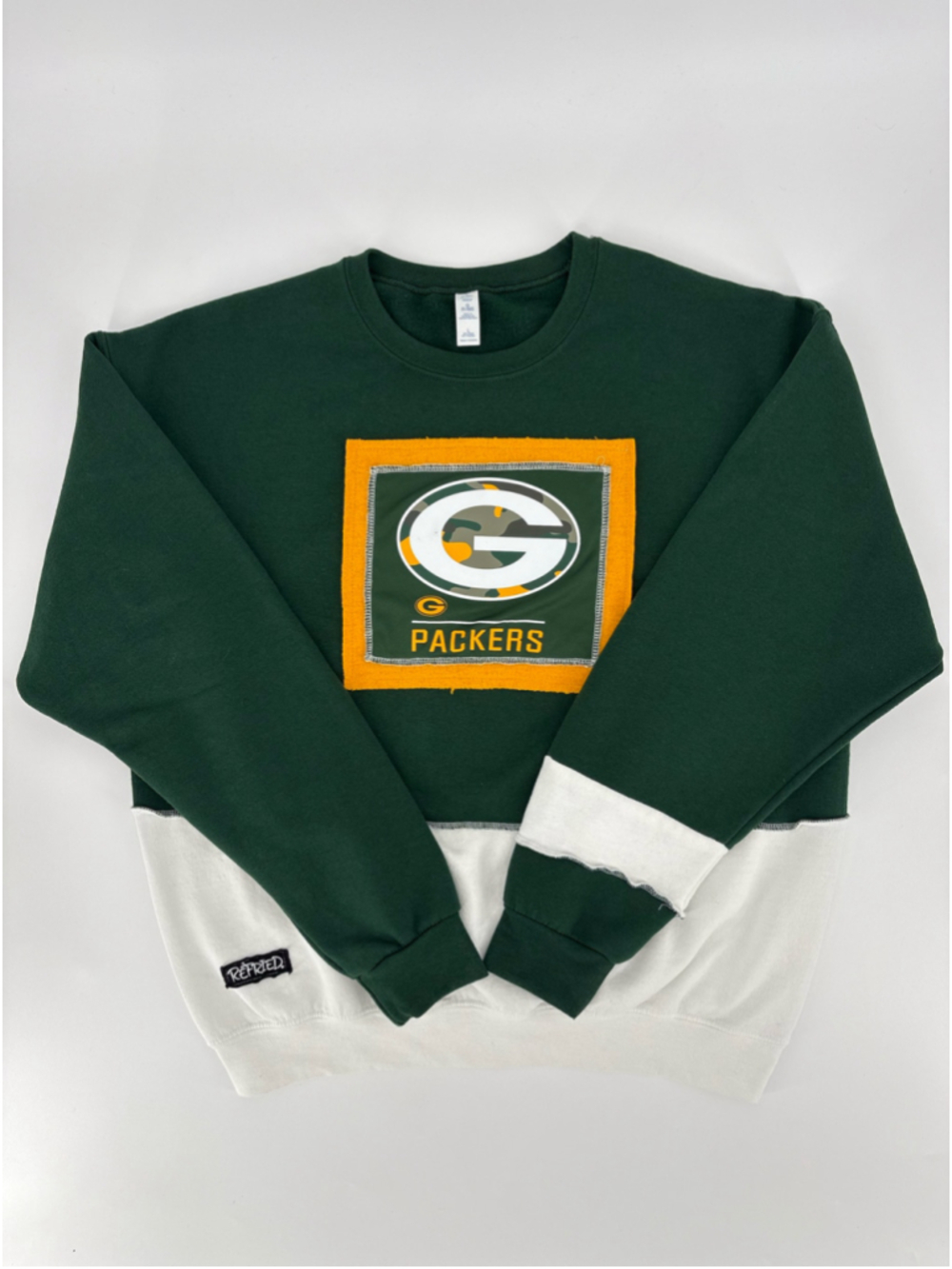 Refried Apparel Green Bay Packers Crewneck Sweatshirt Men's Size Large LIKE NEW